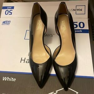 MICHAEL Michael Kors Black Patent Pointed-Toe High Heels